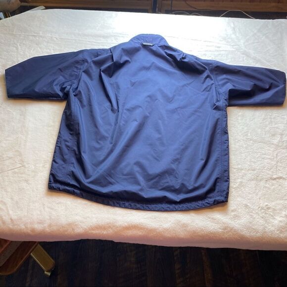 Zero Resistance Dark Blue Half Sleeve 1/4 Zip Water Resistant Pullover Size Med - Picture 2 of 13